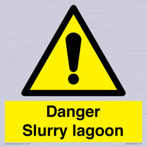 Danger Slurry lagoon